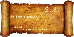 Sulcz Amadea névjegykártya