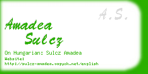 amadea sulcz business card